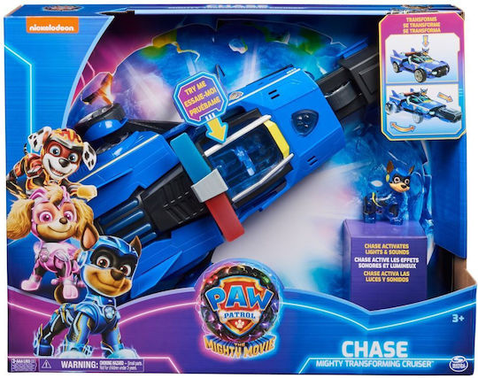 Spin Master The Mighty Movie Αυτοκινητάκι Chase Mighty Transforming Cruiser για 3+ Ετών
