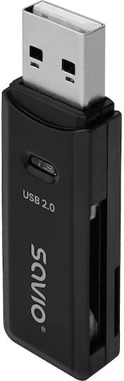 Savio AK-63 Card Reader USB 2.0 για SD