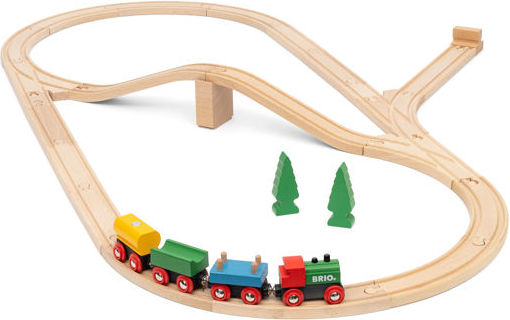 Brio Toys Anniversary Σετ με Τρενάκι από Ξύλο για 3+ Ετών