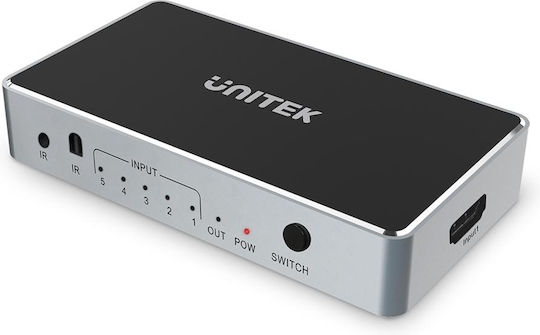 Unitek HDMI Switch 5 IN 1 OUT V1110A