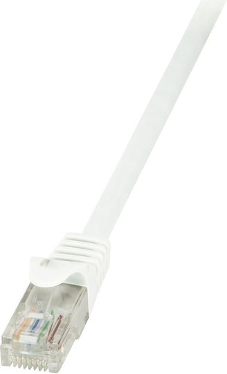 LogiLink U/UTP Cat.6 Καλώδιο Δικτύου Ethernet 1.5m Λευκό 1τμχ CP2041U