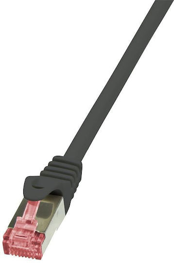 LogiLink U/UTP Cat.6 Καλώδιο Δικτύου Ethernet 10m Μαύρο 1τμχ CQ2093S