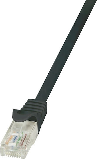 LogiLink U/UTP Cat.6 Καλώδιο Δικτύου Ethernet 1.5m Μαύρο 1τμχ CP2043U