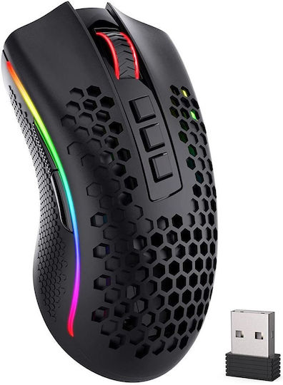 Redragon Storm Pro RGB Ασύρματο Gaming Ποντίκι 16000 DPI Μαύρο