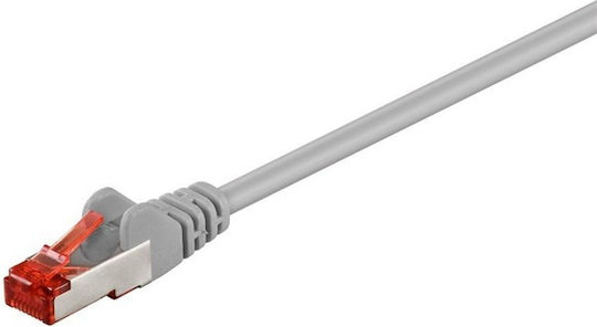 Goobay S/FTP Cat.6 Καλώδιο Δικτύου Ethernet 1m Γκρι 1τμχ 93569