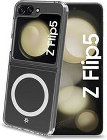 Celly Back Cover Σιλικόνης Διάφανο (Galaxy Z Flip) GELSKINMAG1058