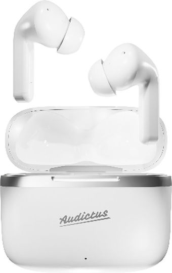 Audictus Dopamine In-ear Bluetooth Handsfree Ακουστικά με Θήκη Φόρτισης Λευκά