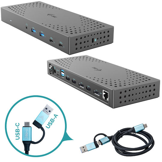 i-tec Usb USB-C / USB-A Docking Station με 4K PD Ethernet Γκρι