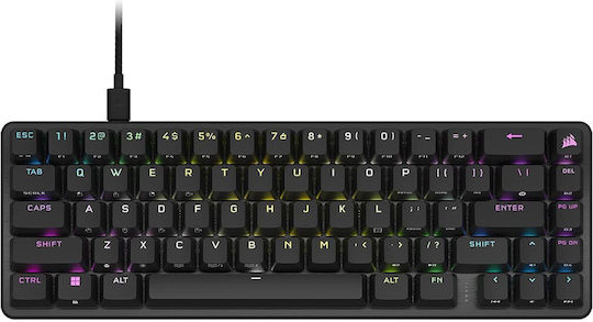Corsair K65 Pro Mini Οπτικό Gaming Πληκτρολόγιο 65% με Corsair OPX διακόπτες και RGB φωτισμό (Αγγλικό US)