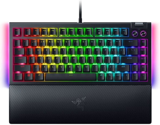 Razer BlackWidow V4 Gaming Μηχανικό Πληκτρολόγιο 75% με Razer Orange διακόπτες και RGB φωτισμό (Αγγλικό EU)
