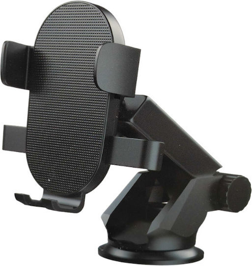 Jx069 Βάση Κινητού Αυτοκινήτου με Ρυθμιζόμενα Άγκιστρα Μαύρη 220697