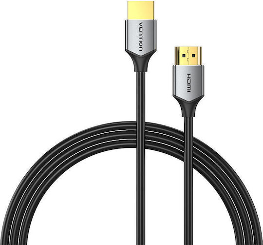 Vention Ultra Thin HDMI 2.0 Cable HDMI male - HDMI male 1m Γκρι ALEHF