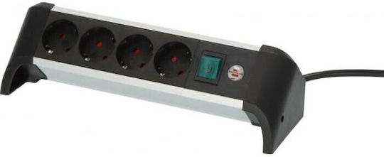 Brennenstuhl Πολύπριζο 4 Θέσεων με Καλώδιο 1.8m 1391040400