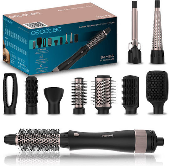 Cecotec Bamba CeramicCare 10in1 Styler Κεραμική Ηλεκτρική Βούρτσα με Αέρα για Ίσιωμα και Μπούκλες 04439