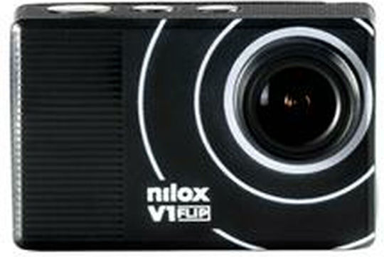Nilox CAM V1 FLIP 128GB Action Camera 4K Ultra HD Υποβρύχια (με Θήκη) με Οθόνη 2" Μαύρη
