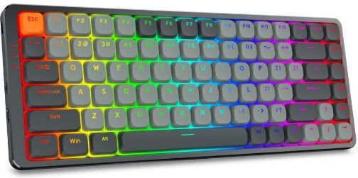 Redragon K652 Pro Ασύρματο Gaming Μηχανικό Πληκτρολόγιο 75% με Custom Red διακόπτες και RGB φωτισμό (Αγγλικό US)