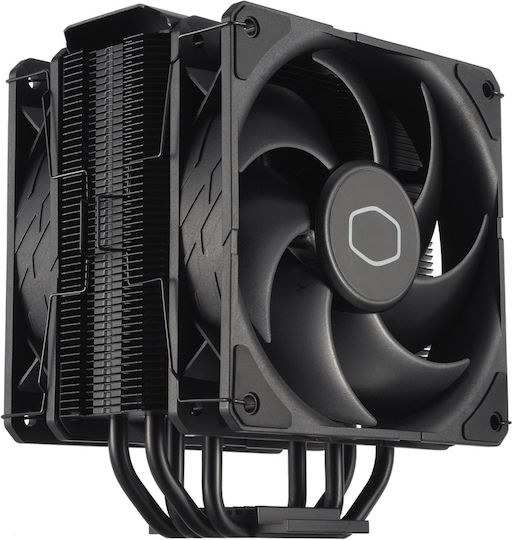 CoolerMaster Hyper 212 Black X Duo Ψύκτρα Επεξεργαστή Διπλού Ανεμιστήρα για Socket AM4/AM5/1200/115x/1700