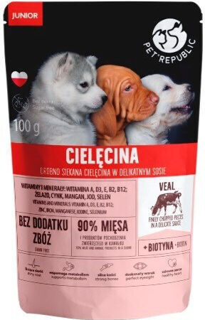 Pet Republic Υγρή Τροφή για Κουτάβι 100γρ. 350977