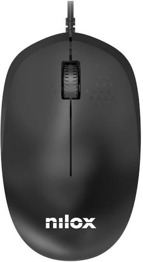 Nilox MOUSB1012 Ενσύρματο Ποντίκι Μαύρο