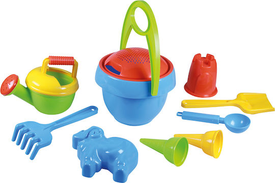 Lena Σετ Κουβαδάκι Παραλίας με Αξεσουάρ 21εκ. 10τμχ 05420