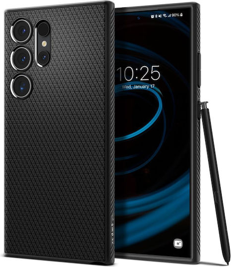 Spigen Liquid Air Back Cover Σιλικόνης Matte Black (Galaxy S24 Ultra) ACS07287