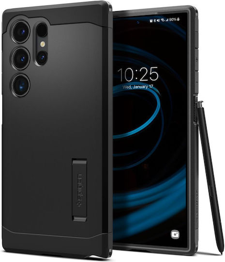 Spigen Tough Armor Back Cover Πλαστικό / Σιλικόνης 2mm Μαύρο (Galaxy S24 Ultra) ACS07300