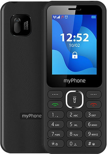 MyPhone 6320 Dual SIM Κινητό με Μεγάλα Κουμπιά (Αγγλικό Μενού) Μαύρο