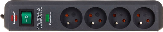 Brennenstuhl Eco-line Πολύπριζο Aσφαλείας 4 Θέσεων με Καλώδιο 1.5m 1412000000