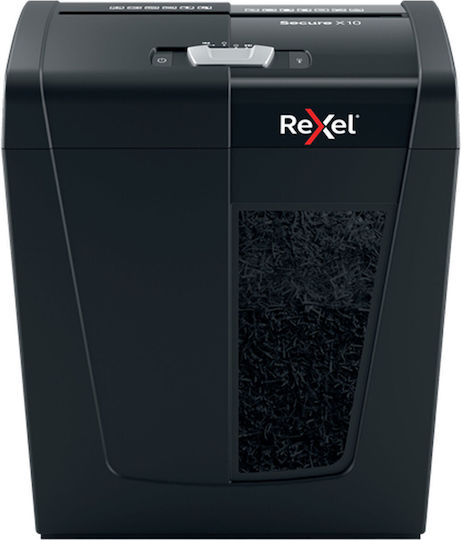 Rexel Καταστροφέας Εγγράφων Cross Cut 10 Φύλλων με Κάδο 18lt 2020124EU