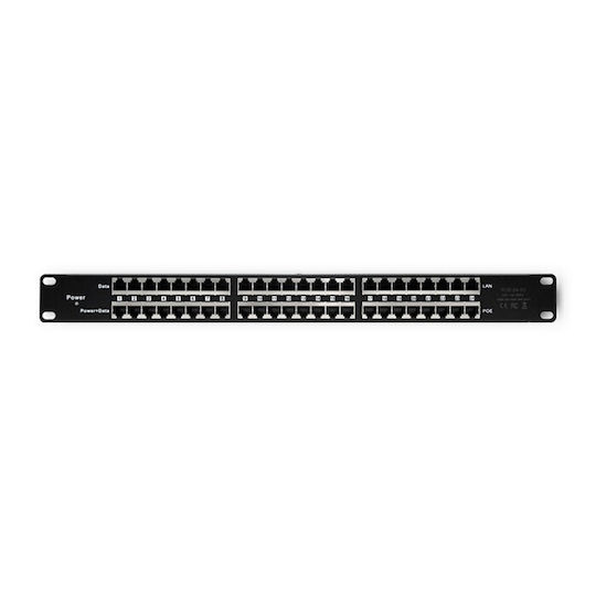 Qoltec Patch Panel 24 Θυρών Μαύρο 54477