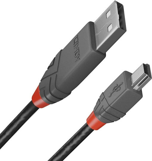 Lindy USB 2.0 Cable USB-A male - Μαύρο 1m 36722