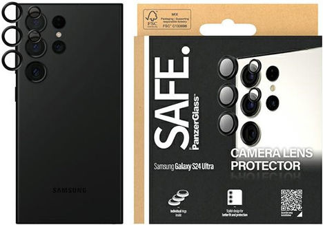 PanzerGlass Safe Προστασία Κάμερας Tempered Glass Μαύρο για το Samsung Galaxy S24 Ultra SAFE95671