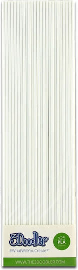 3Doodler PLA 3D Printer Filament 1.75mm snow white 0.002kg PL06-SNOW (Refill)