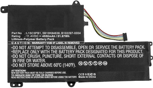 CoreParts Συμβατή Μπαταρία για Lenovo Flex Flex 4-1480, Flex 4-1570, Flex 4-1580, IdeaPad Flex 4-1480 με 4550mAh (MBXLE-BA0320)