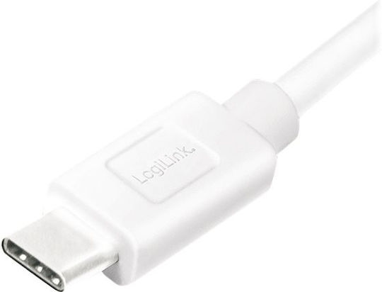 LogiLink USB 3.2 Cable USB-C male - USB-A 15W Λευκό 1.5m CU0175