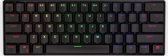 Endorfy Thock Compact Gaming Μηχανικό Πληκτρολόγιο Tenkeyless με Kailh Brown διακόπτες και RGB φωτισμό (Αγγλικό UK)