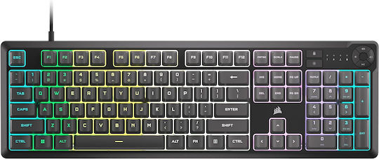 Corsair K55 CORE RGB Gaming Πληκτρολόγιο με RGB φωτισμό (Αγγλικό US)