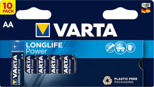 Varta Longlife Power Αλκαλικές Μπαταρίες AA 1.5V 10τμχ 4906121481