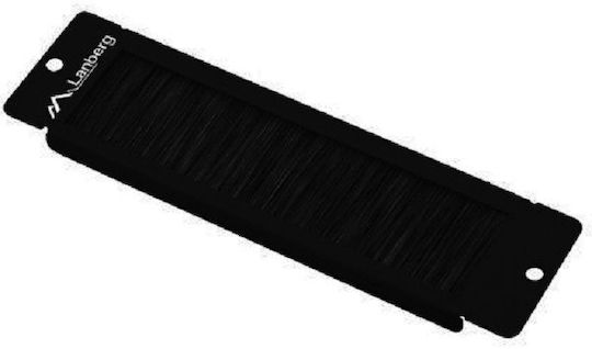 Lanberg Πάνελ Βούρτσας για Rack 1U 10" 10 Θυρών Μαύρο AK-1104-B