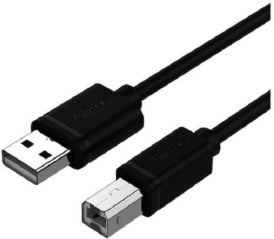 Unitek USB 2.0 Cable USB-A male - USB-B male Μαύρο 2m Y-C4001GBK