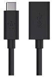 Belkin USB 3.2 Cable USB-C male - USB-A female Μαύρο 1m