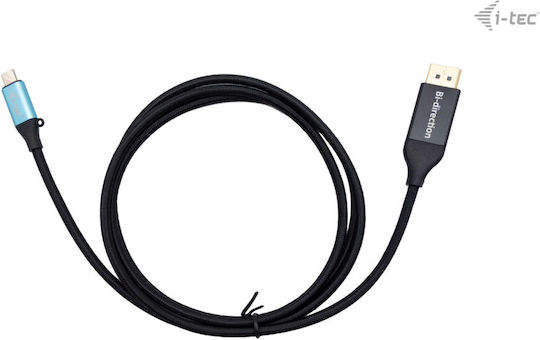 i-tec USB 2.0 Cable USB-C male - DisplayPort Μαύρο 1.5m C31CBLDP8KBIDIR
