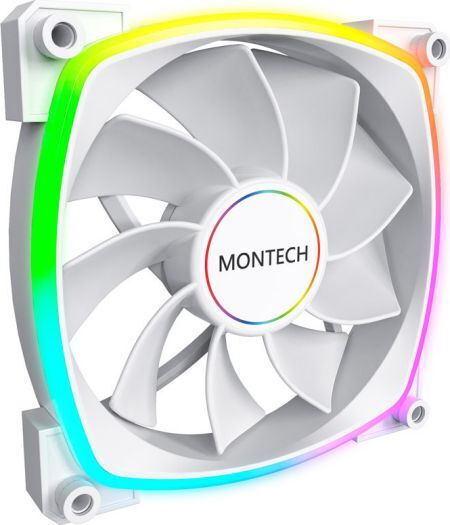 Montech RX140 Case Fan με ARGB Φωτισμό και Σύνδεση 4-Pin PWM Λευκό
