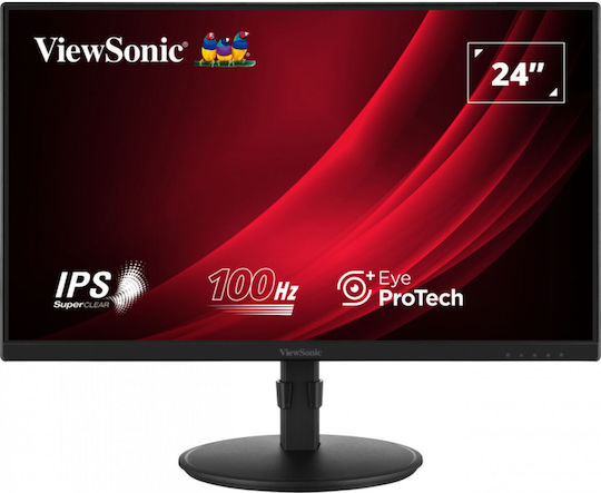 Viewsonic VG2408A-MHD IPS Monitor 24" FHD 1920x1080 με Χρόνο Απόκρισης 5ms GTG