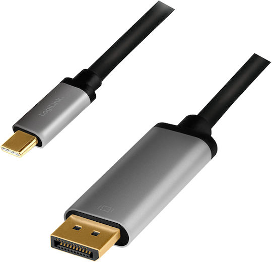 LogiLink USB 3.2 Cable USB-C male - DisplayPort Χρυσό 18m CUA0100