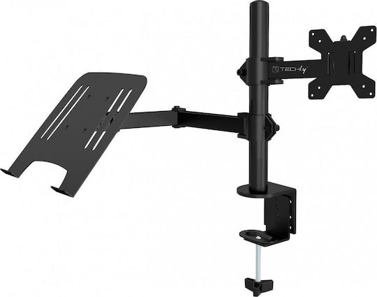 Techly Βάση Γραφείου Οθόνης έως 32" με Βραχίονα (365597)