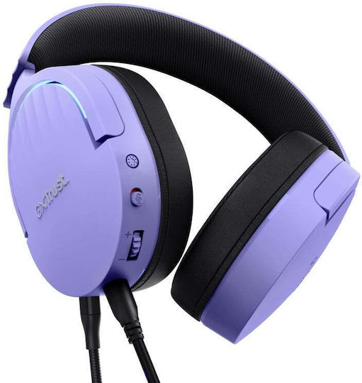 Trust GXT490 Fayzo Over Ear Gaming Headset με σύνδεση USB Μωβ