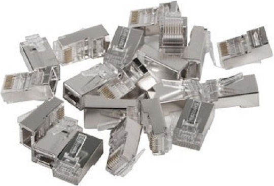 Lanberg Βύσμα RJ-45 20τμχ Ασημί (PLS-5020EZ)