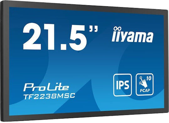 Iiyama TF2238MSC-B1 Public Display IPS Full HD 21.5" με Οθόνη Αφής
