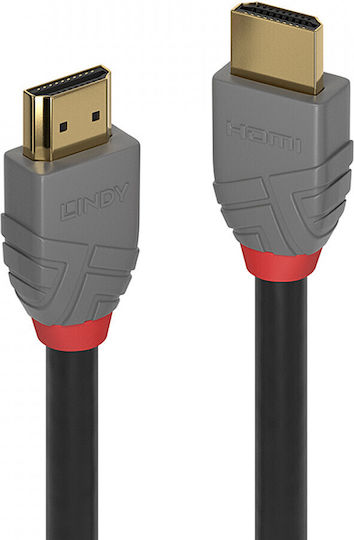 Lindy Anthra Line HDMI 2.0 Cable HDMI male - HDMI male 1m Μαύρο 36962